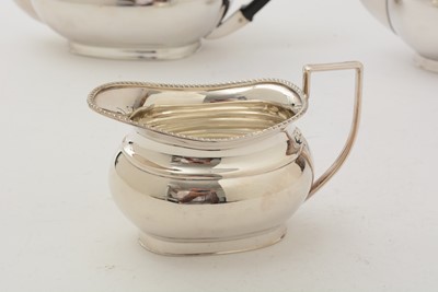 Lot 89 - A silver four-piece tea service
