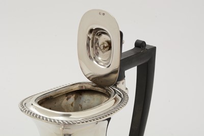 Lot 89 - A silver four-piece tea service