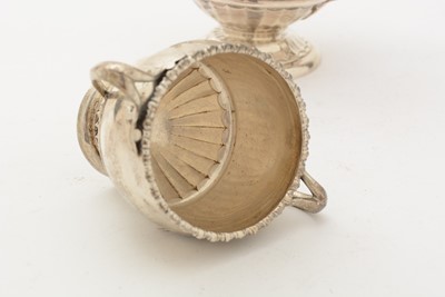 Lot 85 - ﻿A George V silver teapot and matching sugar bowl