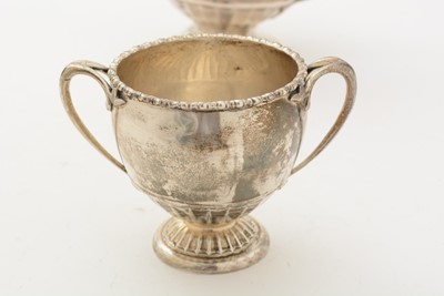Lot 85 - ﻿A George V silver teapot and matching sugar bowl
