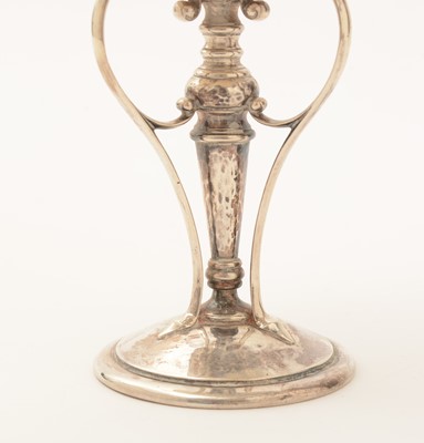 Lot 103 - An Edwardian art nouveau silver pedestal cup