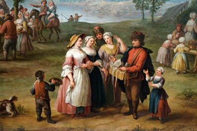 Lot 1037 - Manner of Pieter de Molijin - A Midsummer Kermesse | oil