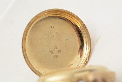 Lot 598 - Goldsmiths & Silversmiths Company, Newcastle: an 18ct yellow gold-cased open-faced fob watch