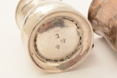 Lot 44 - Three small silver mugs