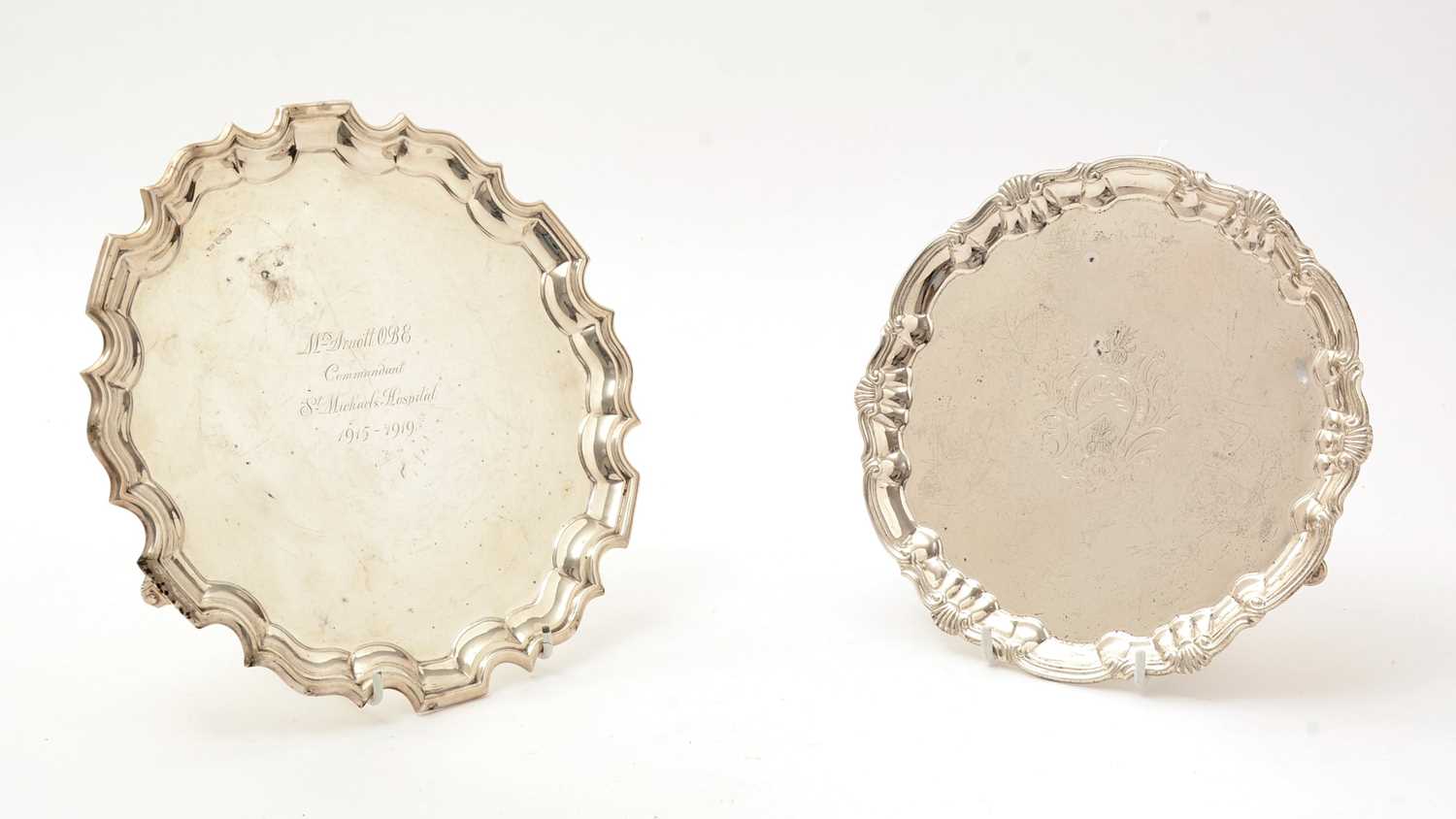 Lot 45 - An Edwardian silver slaver