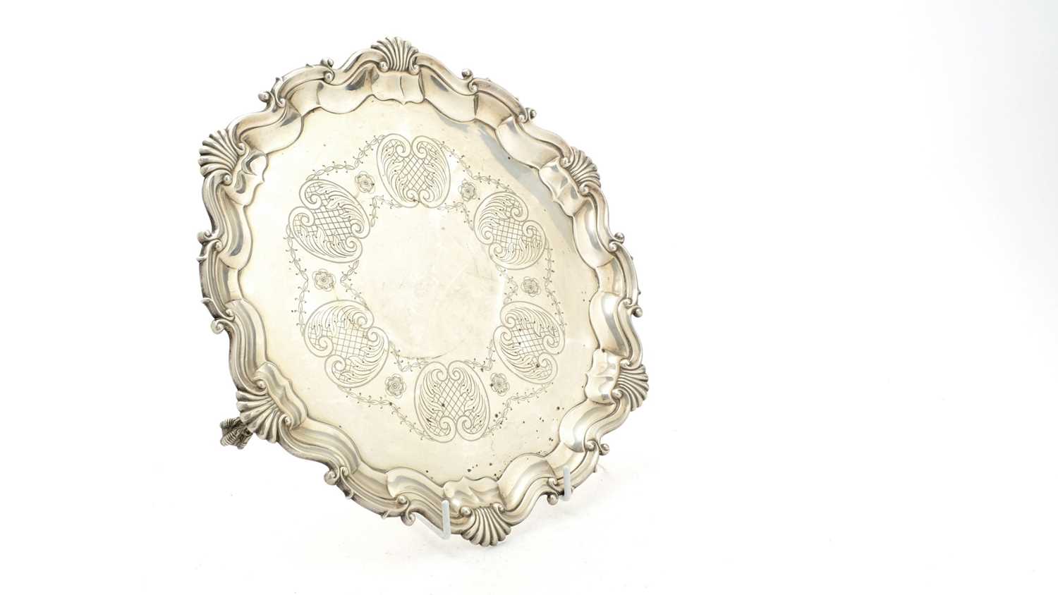 Lot 68 - An Edwardian silver salver