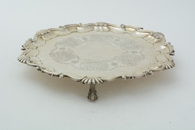 Lot 68 - An Edwardian silver salver