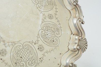 Lot 68 - An Edwardian silver salver