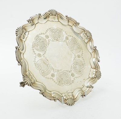 Lot 68 - An Edwardian silver salver