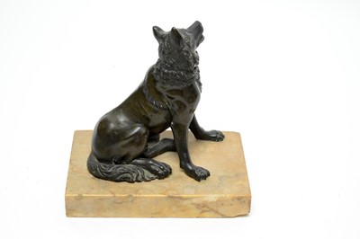 Lot 1265 - After the Antique: The Jennings Dog, patinated bronze