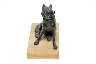 Lot 1265 - After the Antique: The Jennings Dog, patinated bronze