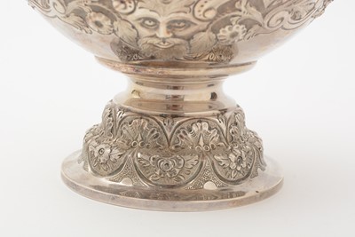 Lot 76 - A late Victorian silver “Cellini Pattern” ewer or hot water jug
