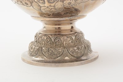 Lot 76 - A late Victorian silver “Cellini Pattern” ewer or hot water jug