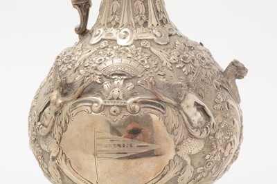 Lot 76 - A late Victorian silver “Cellini Pattern” ewer or hot water jug