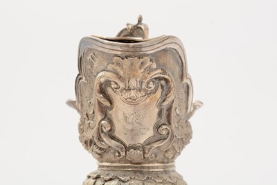 Lot 76 - A late Victorian silver “Cellini Pattern” ewer or hot water jug