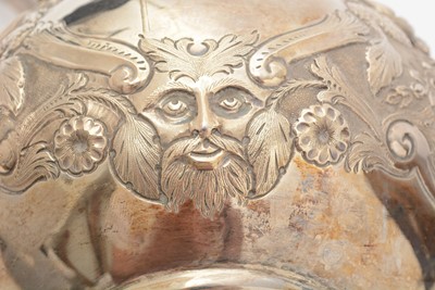 Lot 76 - A late Victorian silver “Cellini Pattern” ewer or hot water jug