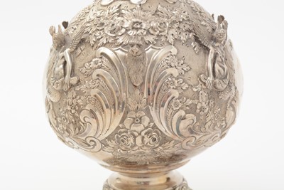 Lot 76 - A late Victorian silver “Cellini Pattern” ewer or hot water jug