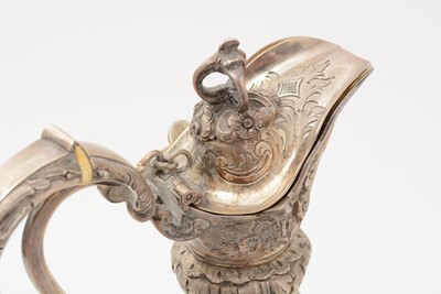 Lot 76 - A late Victorian silver “Cellini Pattern” ewer or hot water jug