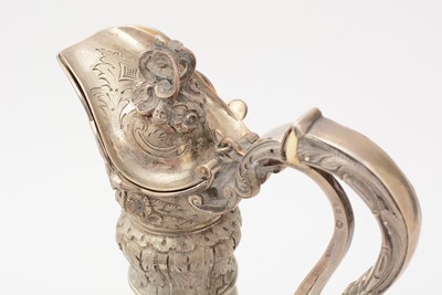 Lot 76 - A late Victorian silver “Cellini Pattern” ewer or hot water jug