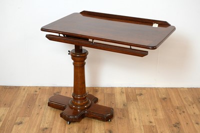 Lot 42 - A Victorian metamorphic reading lectern marked Amauchain Brevete SDGD Geneve