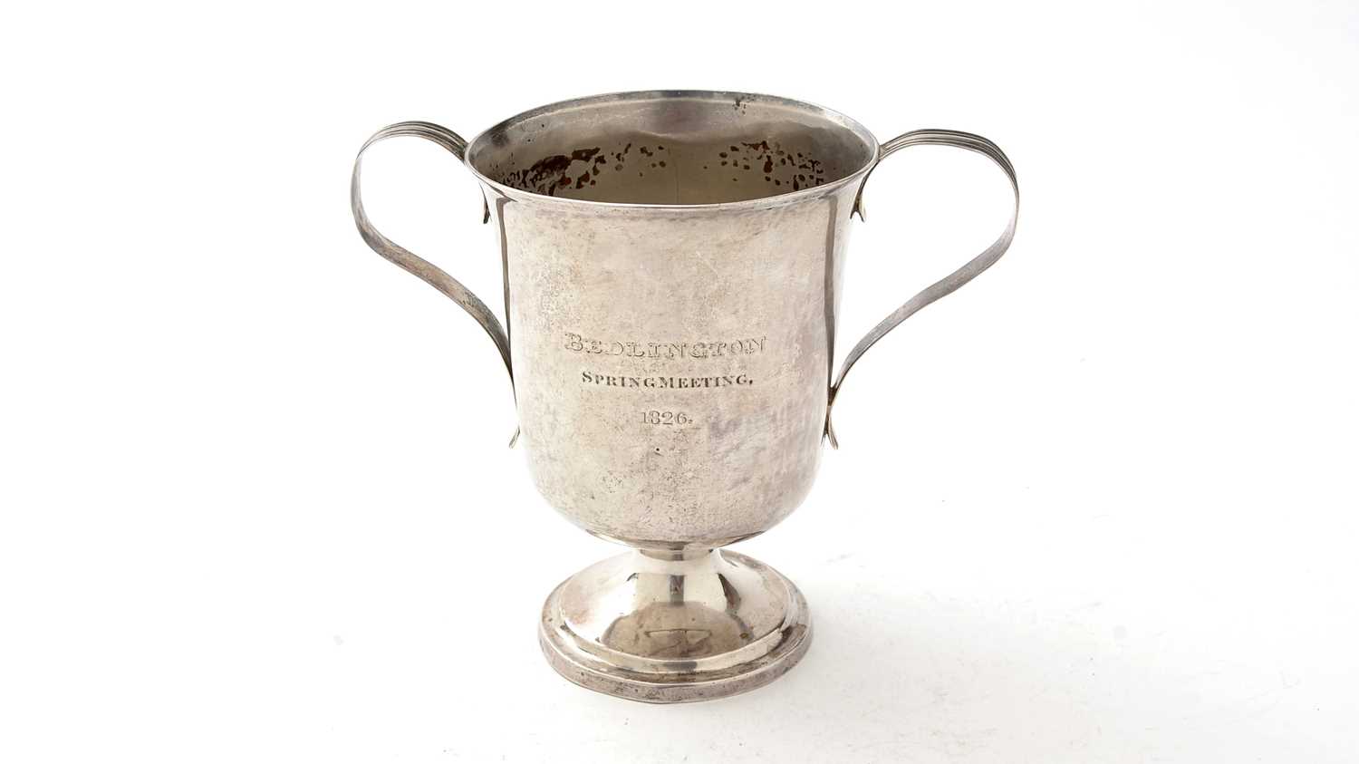 Lot 86 - A George IV North Country provincial silver cup
