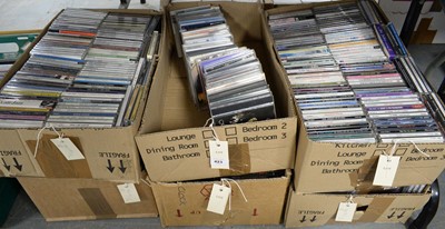 Lot 423 - 6 boxes of mixed rock and pop CDs