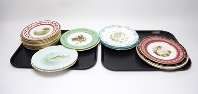 Lot 130 - A selection of decorative ceramic cabinet plates