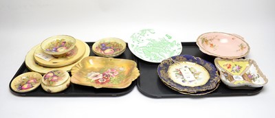 Lot 114 - A collection of Aynsley fruit decorated ceramics