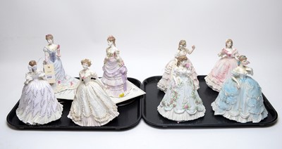 Lot 232 - Two Royal Worcester Splendour at Court figures