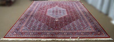 Lot 92 - A Persian Royal Kashan wool rug