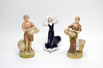 Lot 282 - A pair of Royal Dux Bohemia figures