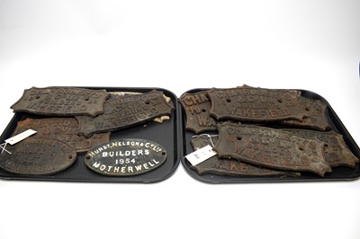 Lot 253 - A collection of 1950s railway wagon signs