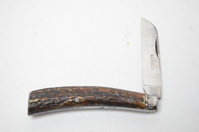 Lot 234 - An early 20th Century folding pruning knife, by Saynor, Cooke & Ridal