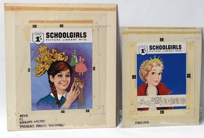Lot 165 - Original Front Cover Artwork for Fleetwood Library Comic "School Girls"