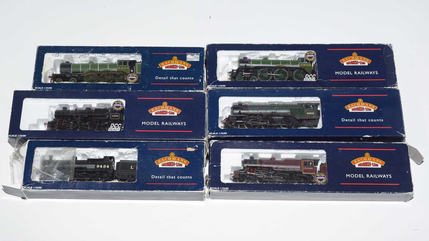 Lot 59 - Six Bachmann 00-gauge locomotives and tenders