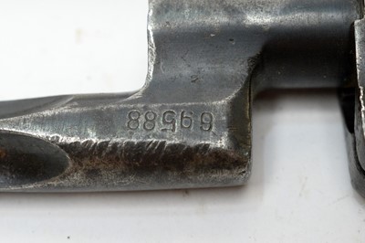 Lot 1087 - Two French WWI bayonets with quatrefoil blades
