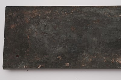 Lot 785 - A late Victorian steam engine locomotive name-plate 'Bamburgh'