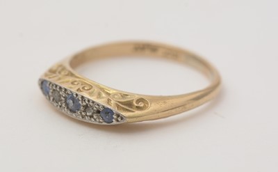 Lot 133 - Two antique gem set and diamond rings
