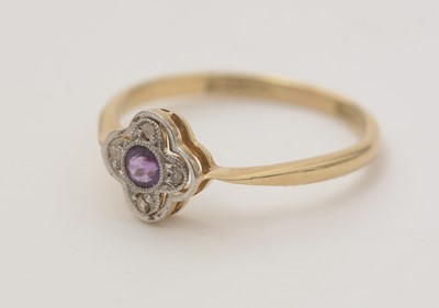 Lot 133 - Two antique gem set and diamond rings