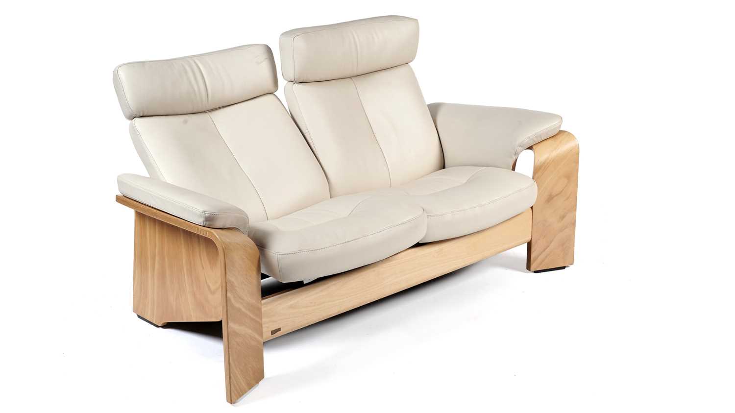 Lot 76 - Ekornes Stressless - Pegasus: A modern two seater reclining sofa