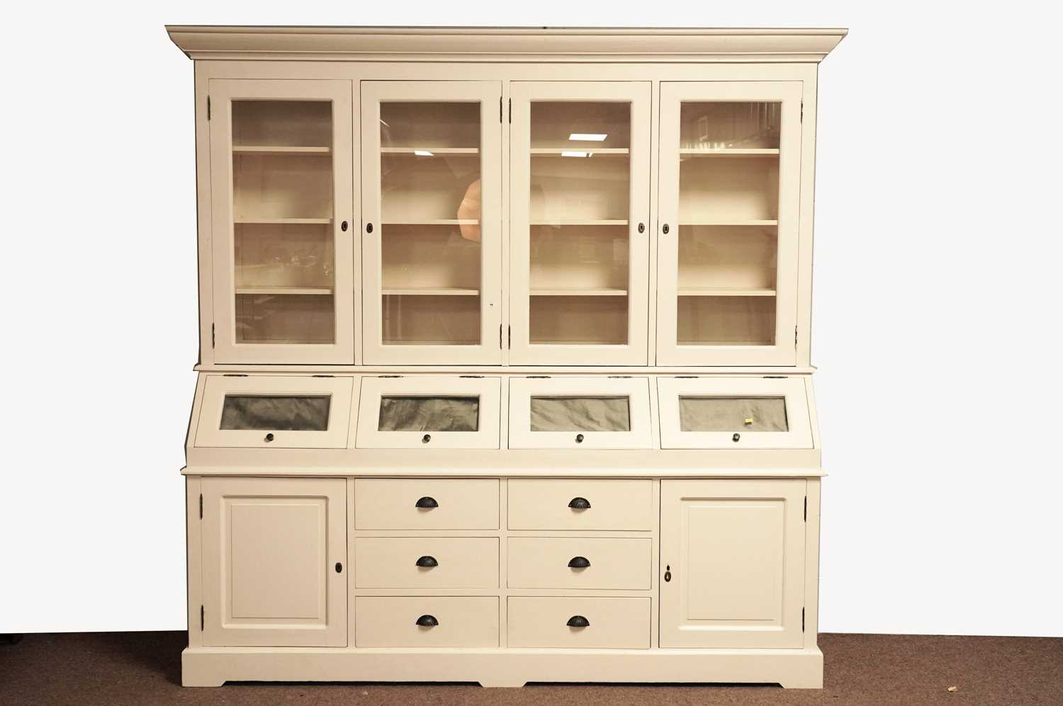 Lot 16 - A large modern grocers cabinet