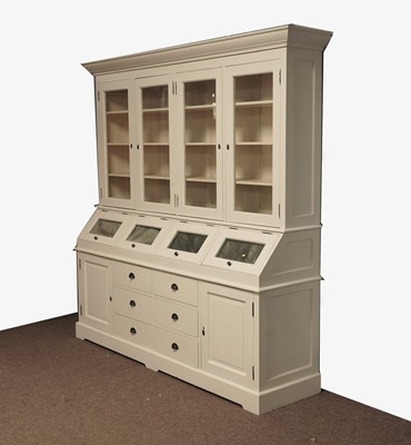 Lot 16 - A large modern grocers cabinet