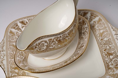 Lot 309 - A Wedgwood ‘Gold Florentine’ tea and dinner service