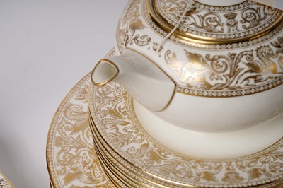 Lot 309 - A Wedgwood ‘Gold Florentine’ tea and dinner service