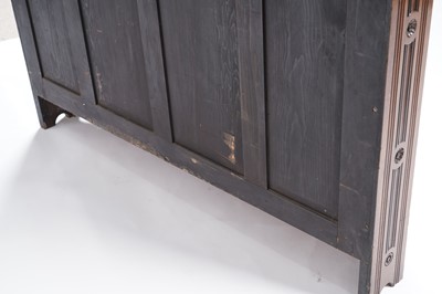 Lot 61 - A Victorian Aesthetic period oak credenza, stamped Gillow & Co
