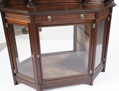 Lot 61 - A Victorian Aesthetic period oak credenza, stamped Gillow & Co