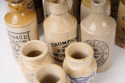 Lot 230 - A collection of 19th Century stoneware bottles and jars