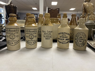 Lot 230 - A collection of 19th Century stoneware bottles and jars