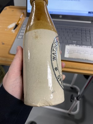 Lot 230 - A collection of 19th Century stoneware bottles and jars
