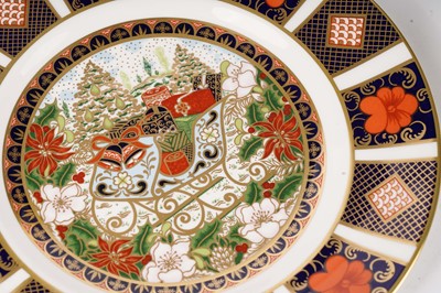 Lot 245 - A collection of Royal Crown Derby limited edition decorative Christmas plates